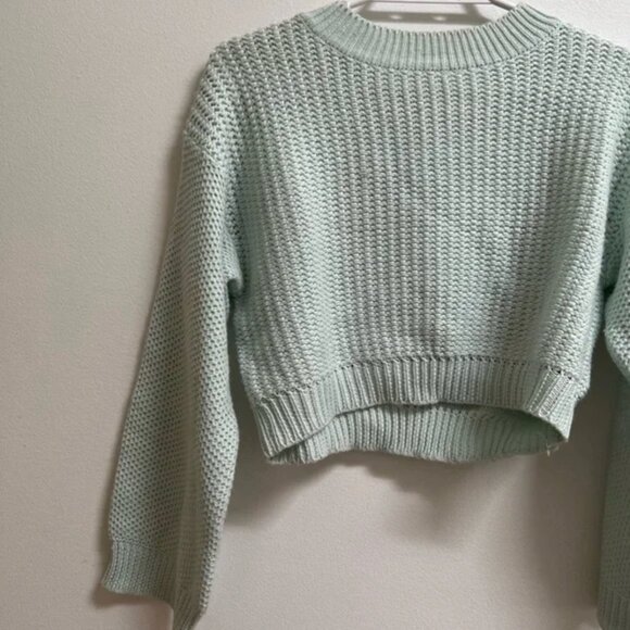 Zara Cropped Knit Sweater S - Picture 3 of 5